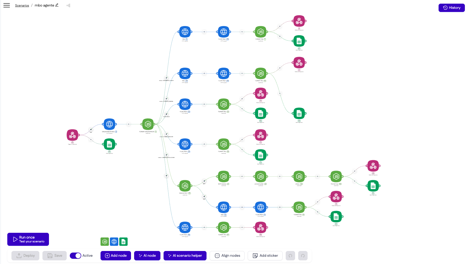 Workflows  - Interface screenshot